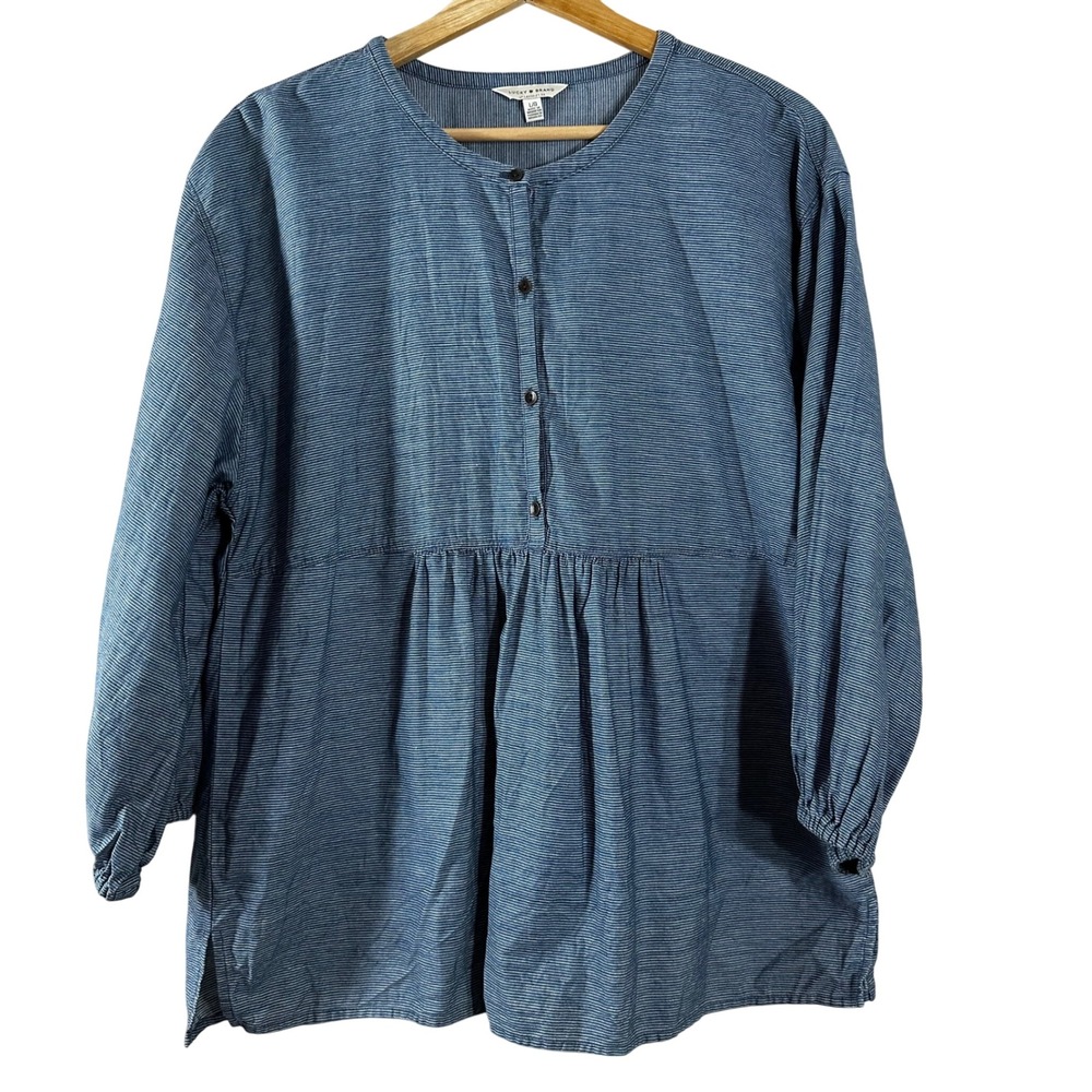 Lucky Brand Blue Tunic Top